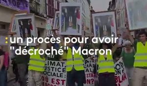 "On est plus angoissés par l'avenir que par nos casiers judiciaires" : une militante jugée pour le décrochage d'un portrait de Macron témoigne