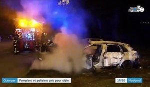 Finistère : des pompiers et des policiers pris pour cible par des jeunes à Quimper
