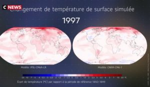 Simulations climatiques de changement de température de surface