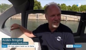 À Paris, SeaBubbles, un "taxi volant" en test sur la Seine