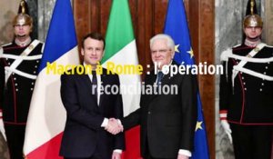 Macron à Rome : l'opération réconciliation