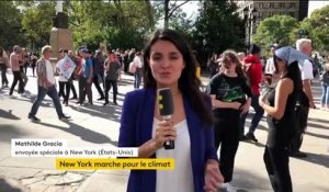 Climat : Greta Thunberg, figure du mouvement, présente dans le cortège new-yorkais