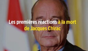 Les premières réactions à la mort de Jacques Chirac