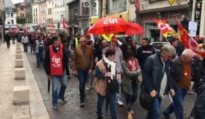 Manifestation dans les rues de Troyes contre le projet de réforme des retraites