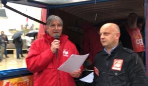 Au Mans, malgré la pluie, 800 personnes manifestaient contre les retraites