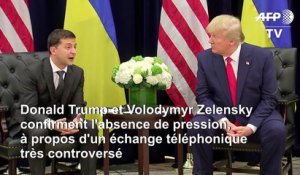 Appel controversé: "Pas de pression", disent Trump et Zelensky