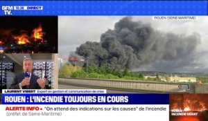 Rouen: l'incendie toujours en cours - 26/09