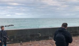 Saint-Malo. Beau spectacle avec les grandes marées !