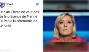 La présence de Marine Le Pen à la cérémonie d’hommage à Jacques Chirac fait des remous