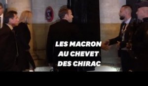 Le couple Macron au domicile de Jacques Chirac pour un dernier hommage
