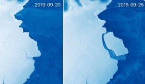 Un immense iceberg se détache en Antarctique mais le phénomène n'est pas dû au réchauffement climatique