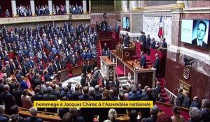 Hommage à Jacques Chirac : une minute de silence observée à l'Assemblée nationale en présence d'anciens Premiers ministres