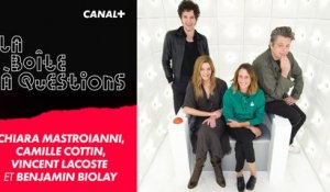 La Boîte à Questions de Chiara Mastroianni, Camille Cottin, Benjamin Biolay et Vincent Lacoste – 01/10/2019