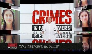 Cécile, ancienne candidate de télé-réalité, annonce dans "Crimes" sur NRJ12 qu'elle a retrouvé sa fille de 13 ans - VIDEO