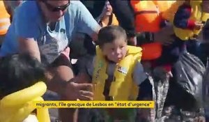 Migrants : l'île grecque de Lesbos en "état d'urgence"