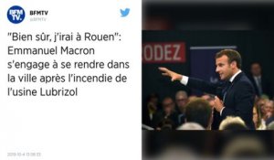 Incendie à l'usine Lubrizol : « J'irai bien sûr à Rouen », affirme Emmanuel Macron