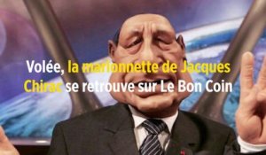 Volée, la marionnette de Jacques Chirac se retrouve sur Le Bon Coin