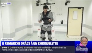 Thibault, tétraplégique, peut remarcher grâce à un exosquelette