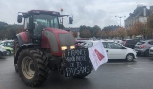 Dans le Morbihan, les agriculteurs se rassemblent à Pontivy avant de manifester à Vannes