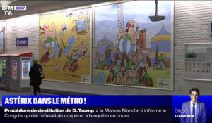 Douze stations de métro ont été rebaptisées pour célébrer les 60 ans d'Astérix et Obélix