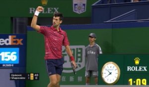 Shanghai - Djokovic passe l'obstacle Shapovalov