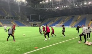 Entraînement des Diables rouges au Kazakhstan