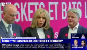 Pour Brigitte Macron, "on ne parle pas politique, on ne parle pas religion" à l'école