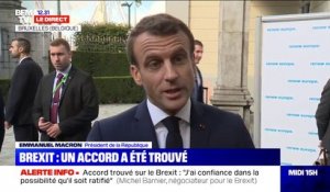 Brexit: Emmanuel Macron se dit "satisfait" même s'il faut "rester raisonnablement prudent"