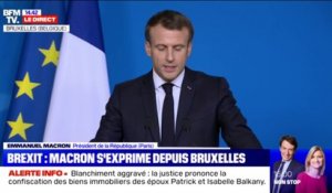 Brexit: Emmanuel Macron salue "un bon accord, respectueux du cadre fixé"
