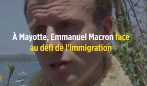À Mayotte, Emmanuel Macron face au défi de l'immigration