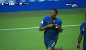 Pénalty transformé par Lucien Agoumé pour les U-17