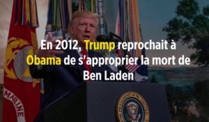 En 2012, Trump reprochait à Obama de s'approprier la mort de Ben Laden