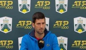 Rolex Paris Masters - Djokovic : "Gagner tous mes matches jusqu'à la fin de la saison"