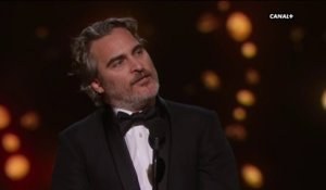 Joaquin Phoenix : "Une espèce, un genre ne sauraient dominer les autres" - Oscars 2020