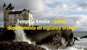 Tempête Amélie : huit départements en vigilance orange