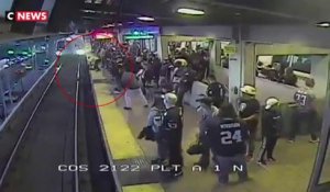 Californie : un homme sauvé in-extremis après être tombé sur les rails du métro