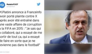 Fifa. Michel Platini se dit victime « d’un complot »