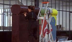 Un artiste crée une réplique du mur de Berlin… en chocolat
