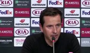 Football - Europa League - Julien Stéphan après la défaite du Stade Rennais à Cluj