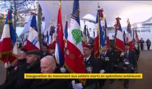 Emmanuel Macron inaugure le monument à la mémoire des militaires des opérations extérieures morts pour la France