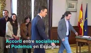 Espagne: Sanchez s'allie avec Podemos pour tenter de sortir de la paralysie