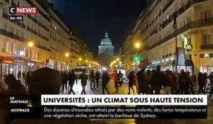 Une manifestations sauvage d'étudiants contre la précarité dégénère cette nuit à Paris