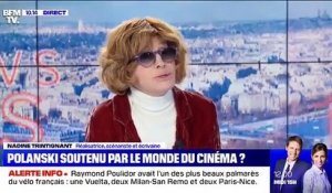 Nadine Trintignant prend la défense de Roman Polanski: "S'il n'était pas connu, on lui ficherait la paix. Il paye le fait d'être un petit Polonais sorti du ghetto" - VIDEO