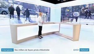 Intempéries : des milliers de foyers privés d'électricité