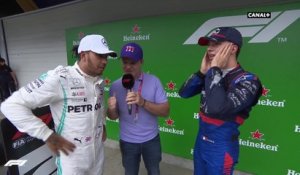 Lewis Hamilton analyse la fin de course
