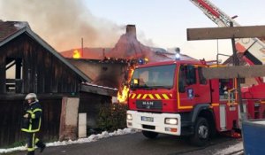 Incendie d'une maison à Belval