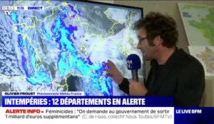 Intempéries: "Des précipitations fortes vont continuer dimanche matin dans les Alpes-Maritimes", selon Olivier Proust, prévisionniste à Météo France