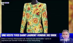 Cette veste Yves Saint Laurent s'est vendue 382.000 euros aux enchères