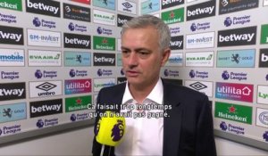 J.Mourinho : "ça faisait trop longtemps qu'on avait pas gagné..."