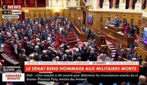 Regardez la minute de silence observée cet après-midi au Sénat en hommage aux treize militaires tués hier au Mali - VIDEO